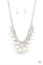 Load image into Gallery viewer, Powerhouse Pose Paparazzi Necklace - White - Pearl - February 2022 Life of the Party
