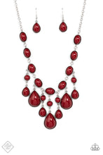 Load image into Gallery viewer, Mediterranean Mystery Paparazzi Necklace - Red - January 2022 Fashion Fix
