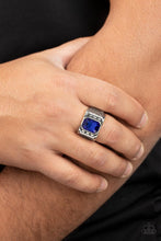 Load image into Gallery viewer, Metro Magnate Paparazzi Ring - Blue
