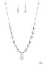 Load image into Gallery viewer, True Love Trinket Paparazzi Heart Necklace - Pink

