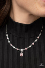 Load image into Gallery viewer, True Love Trinket Paparazzi Heart Necklace - Pink
