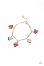 Load image into Gallery viewer, Lusty Lockets Paparazzi Heart Bracelet  - Red
