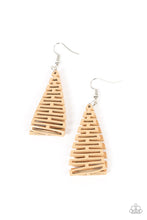 Load image into Gallery viewer, Urban Delirium Paparazzi Wood Earring - Brown
