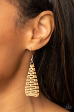 Load image into Gallery viewer, Urban Delirium Paparazzi Wood Earring - Brown
