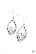 Load image into Gallery viewer, Beautifully Bejeweled Paparazzi Earring - White
