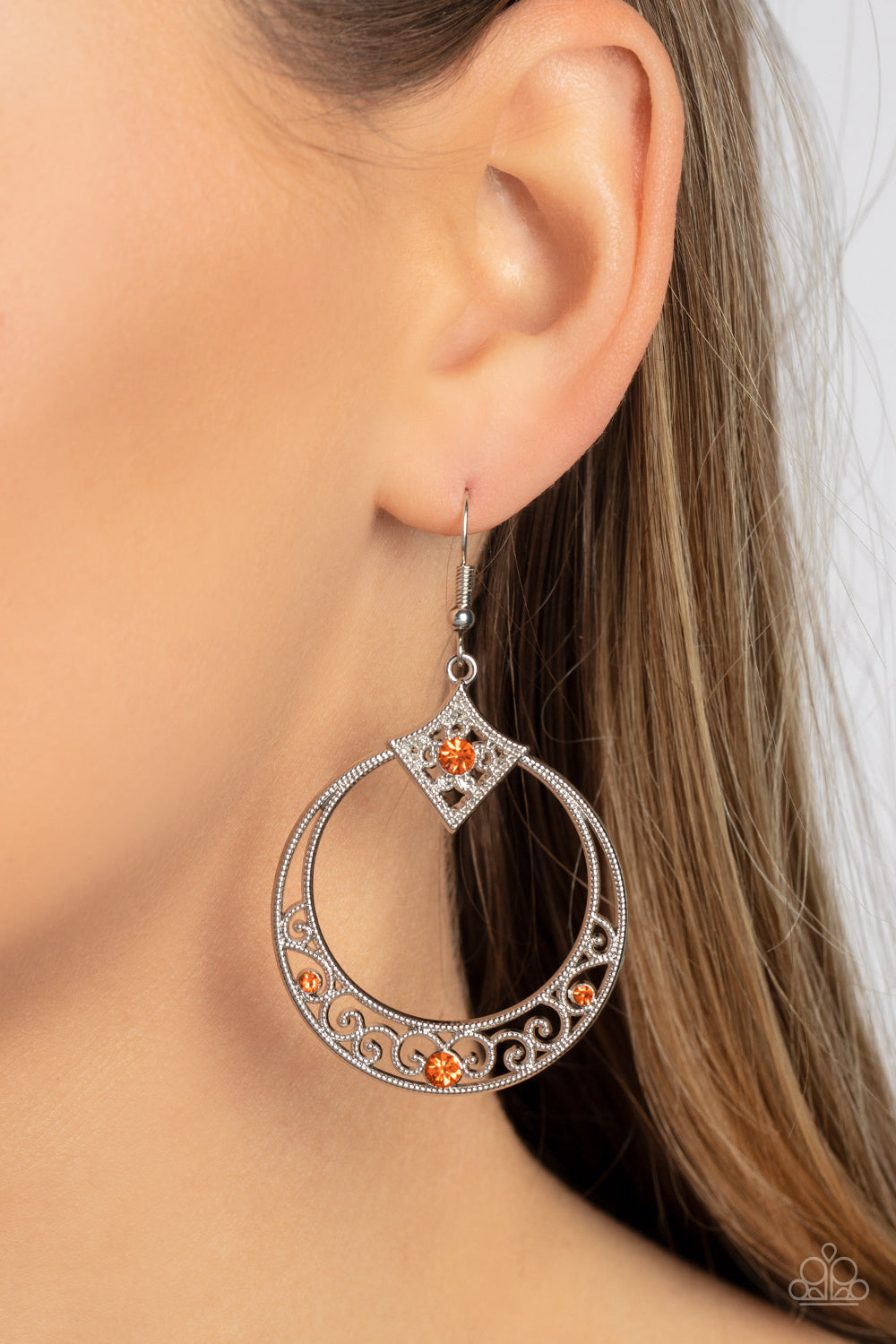 Royal Resort Paparazzi Earring - Orange