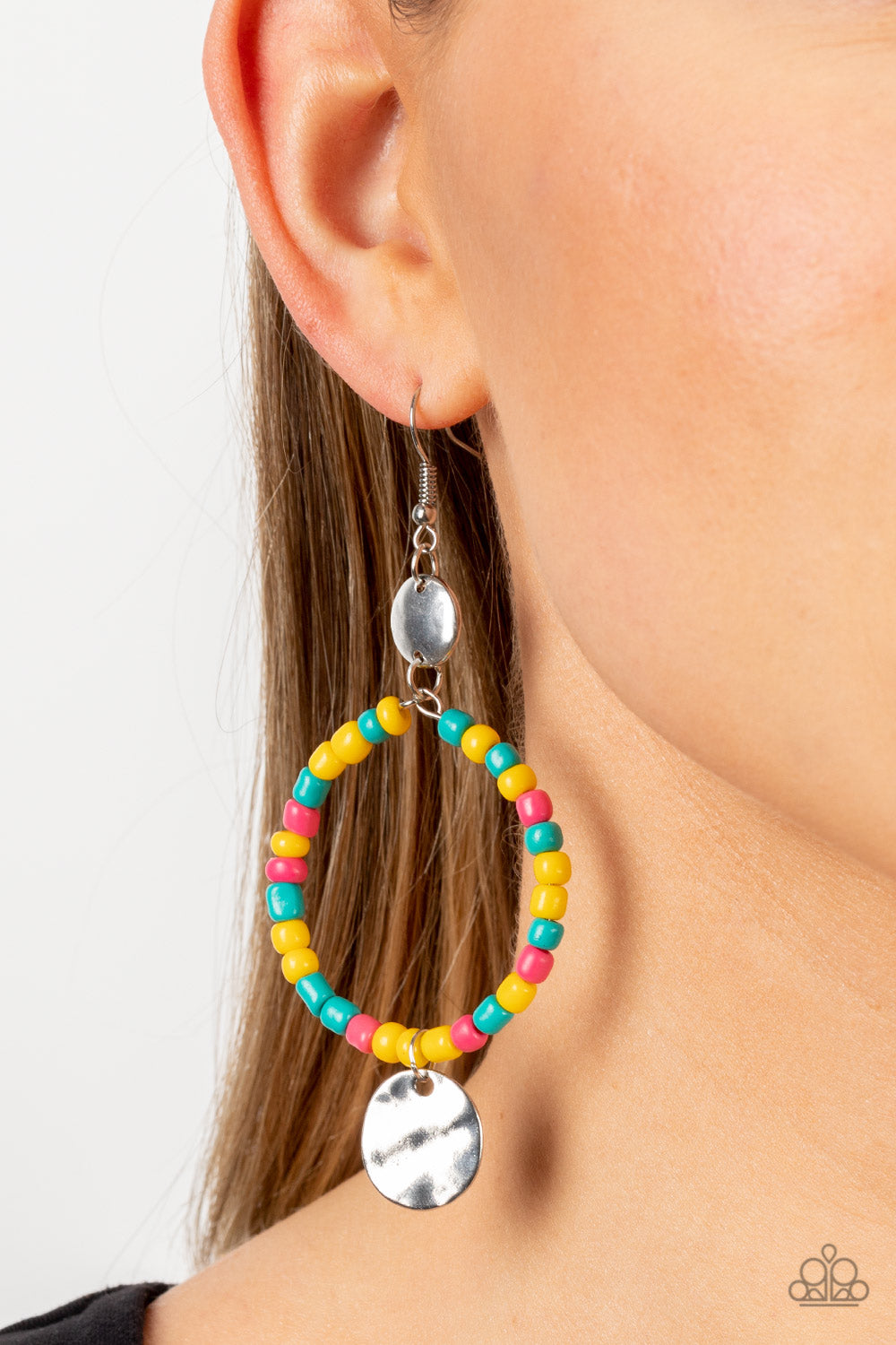Cayman Catch Paparazzi Earring - Yellow