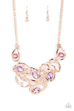 Load image into Gallery viewer, Warp Speed Paparazzi Necklace - Rose Gold - July 2022 Life Of the Party
