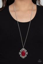 Load image into Gallery viewer, Dream Board Dazzle Paparazzi Moonstone Necklace - Red
