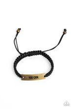 Load image into Gallery viewer, Beyond Belief Paparazzi Urban Inspirational Bracelet  - Brass - &quot;You Can&quot;
