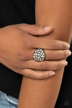 Load image into Gallery viewer, HERE COMES THE BOOM! Paparazzi Ring - BLACK Gunmetal
