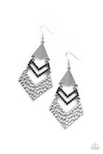 Load image into Gallery viewer, Work Hazard Paparazzi Earring - Black
