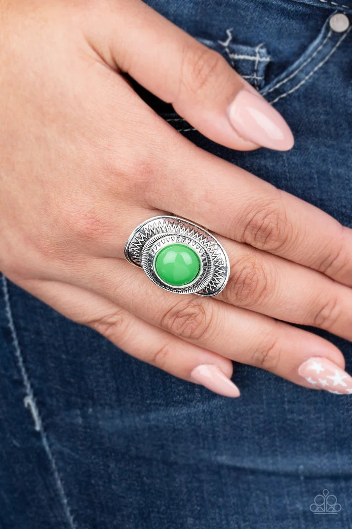Paparazzi ♥ Sunny Sensations - Green ♥ Ring